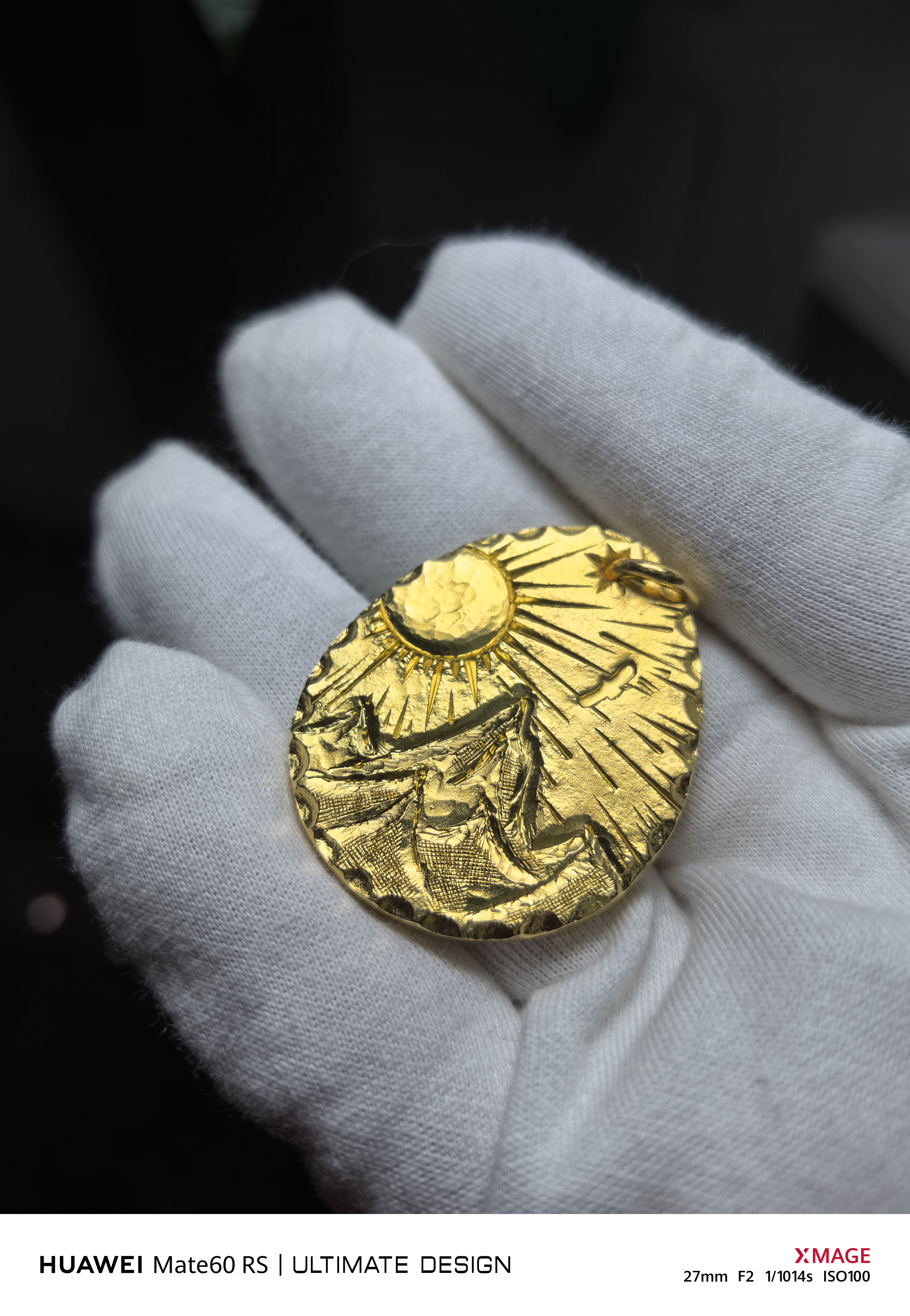 80克錾刻金饼#西安黄金加工# #黄金加工# #雕刻手