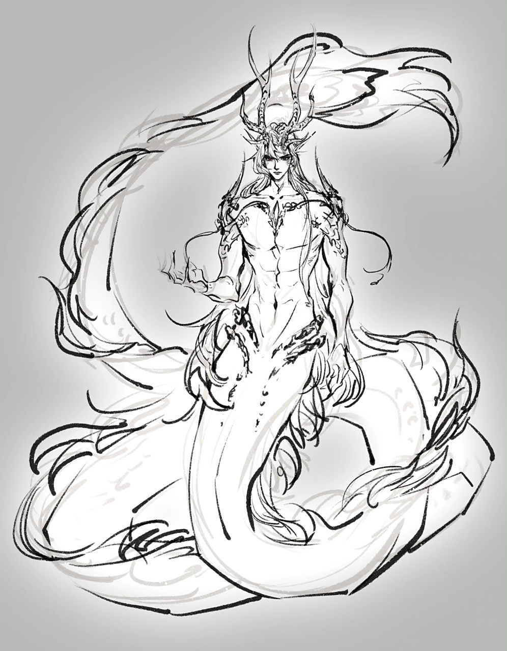 大龙花&人鱼怜,好帅!