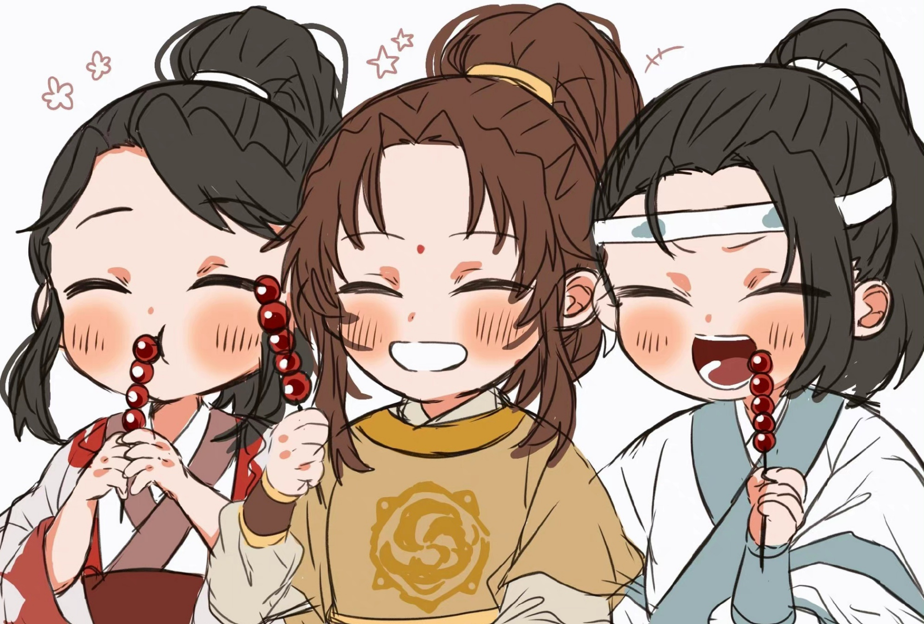 少年组好可爱,思追成熟担当,景仪欢脱,金凌大小姐傲娇～各有各的萌点