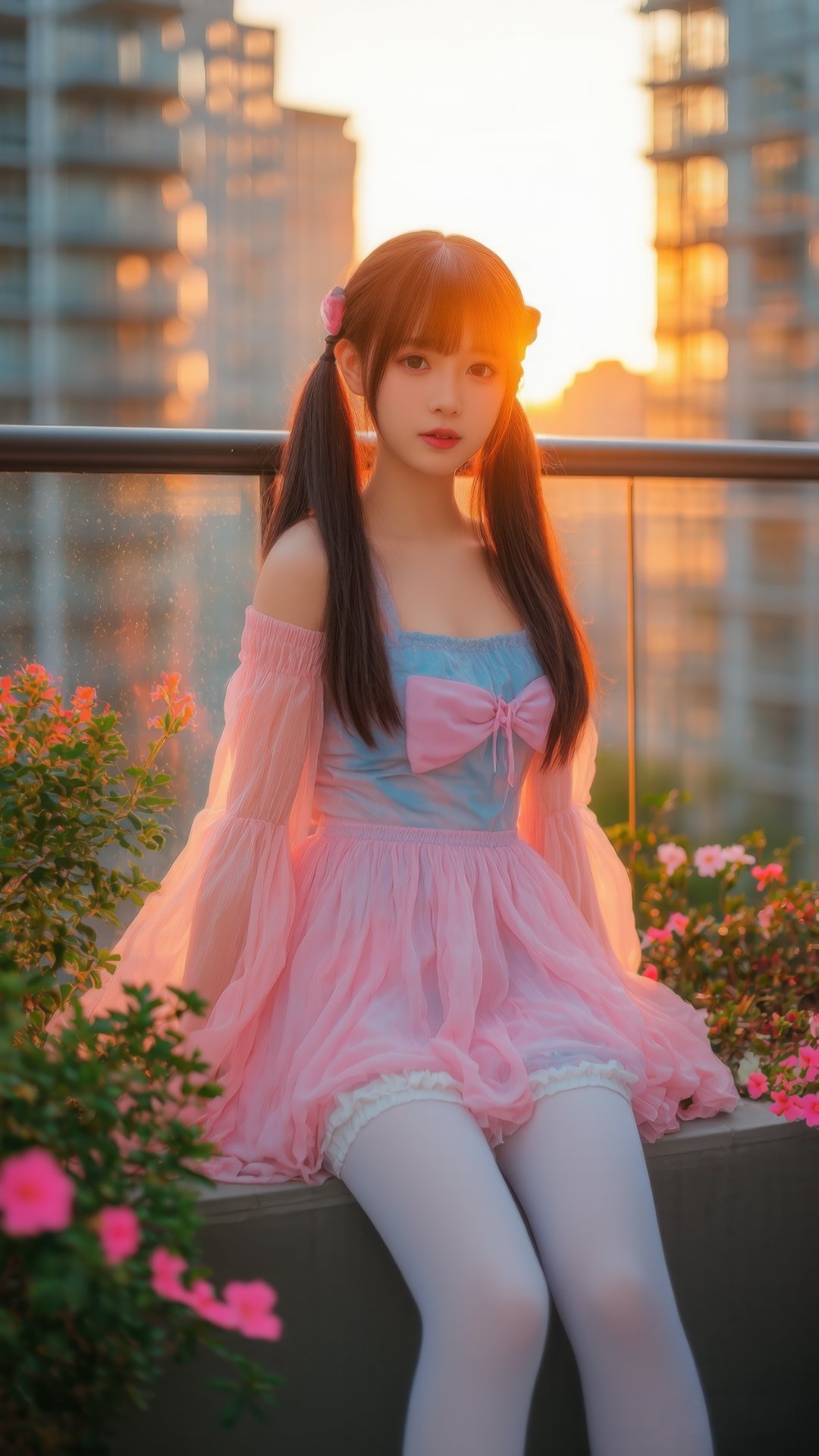 女生图片甜美双马尾高双马尾双马尾女孩