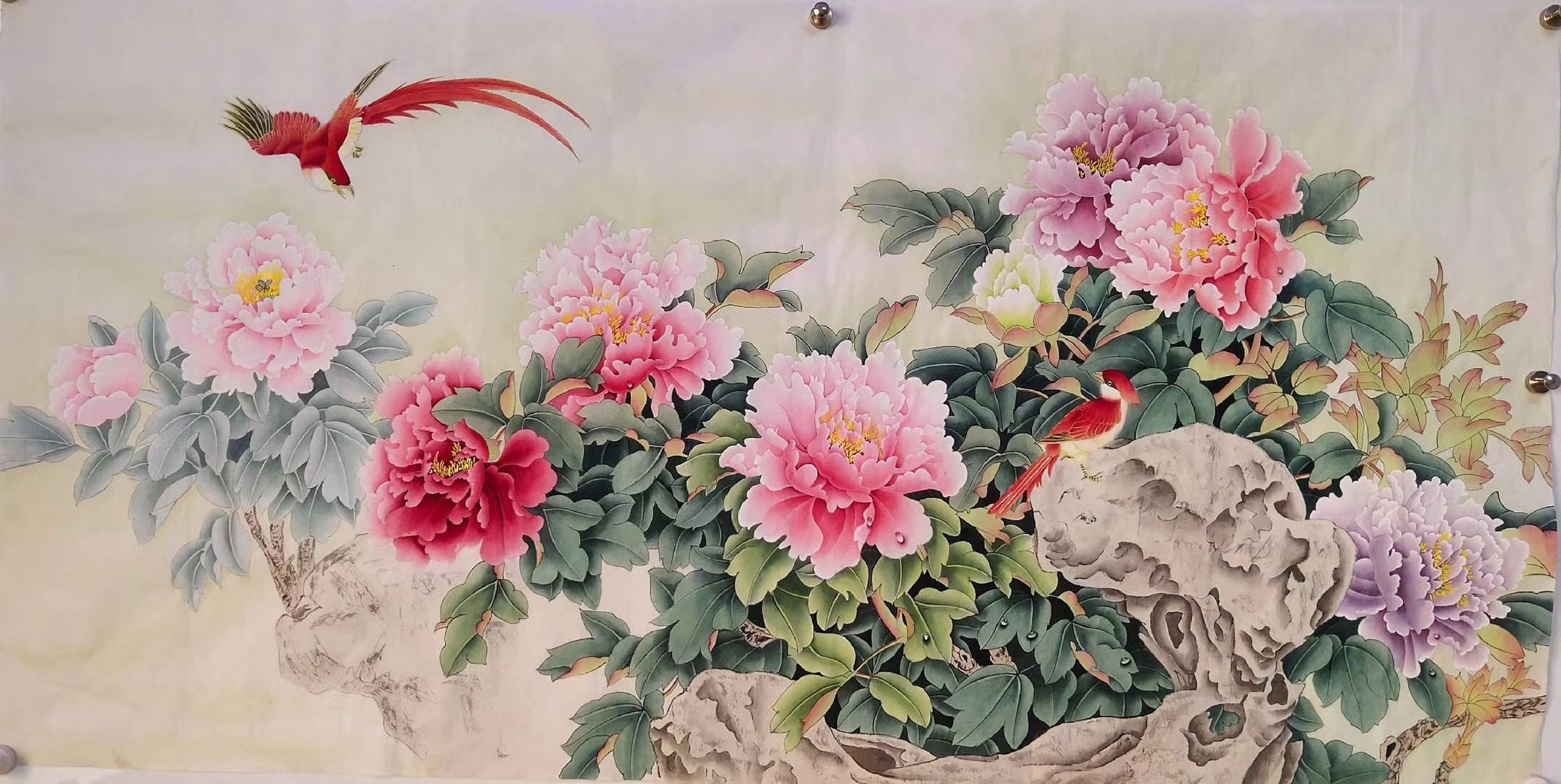 四尺工笔《富贵吉祥》