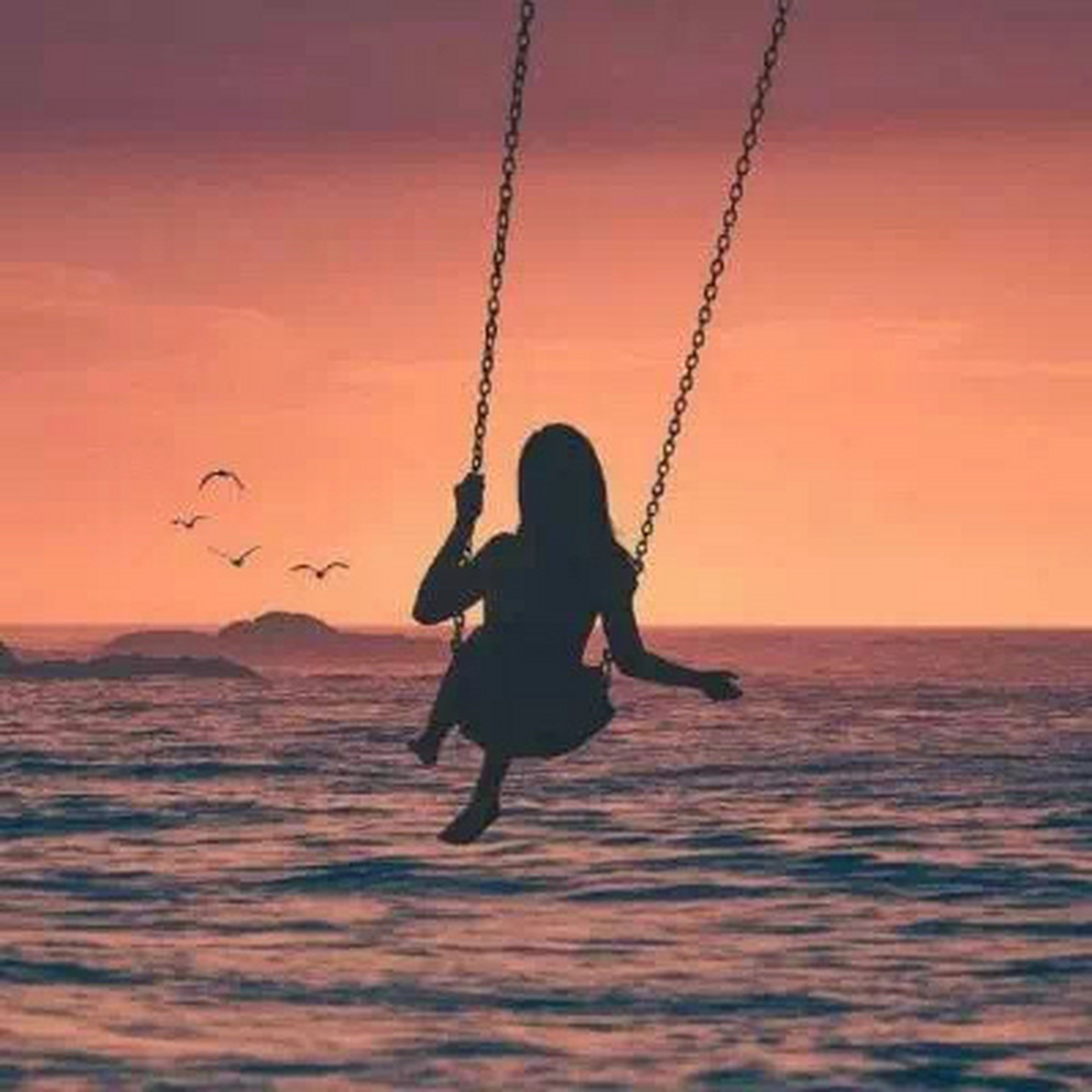 唯美有意境的女生微信背影头像