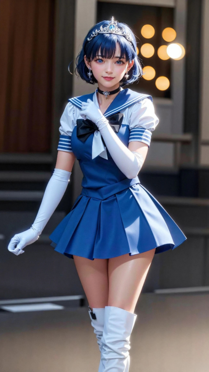 ai绘画,《美少女战士》水野亚美