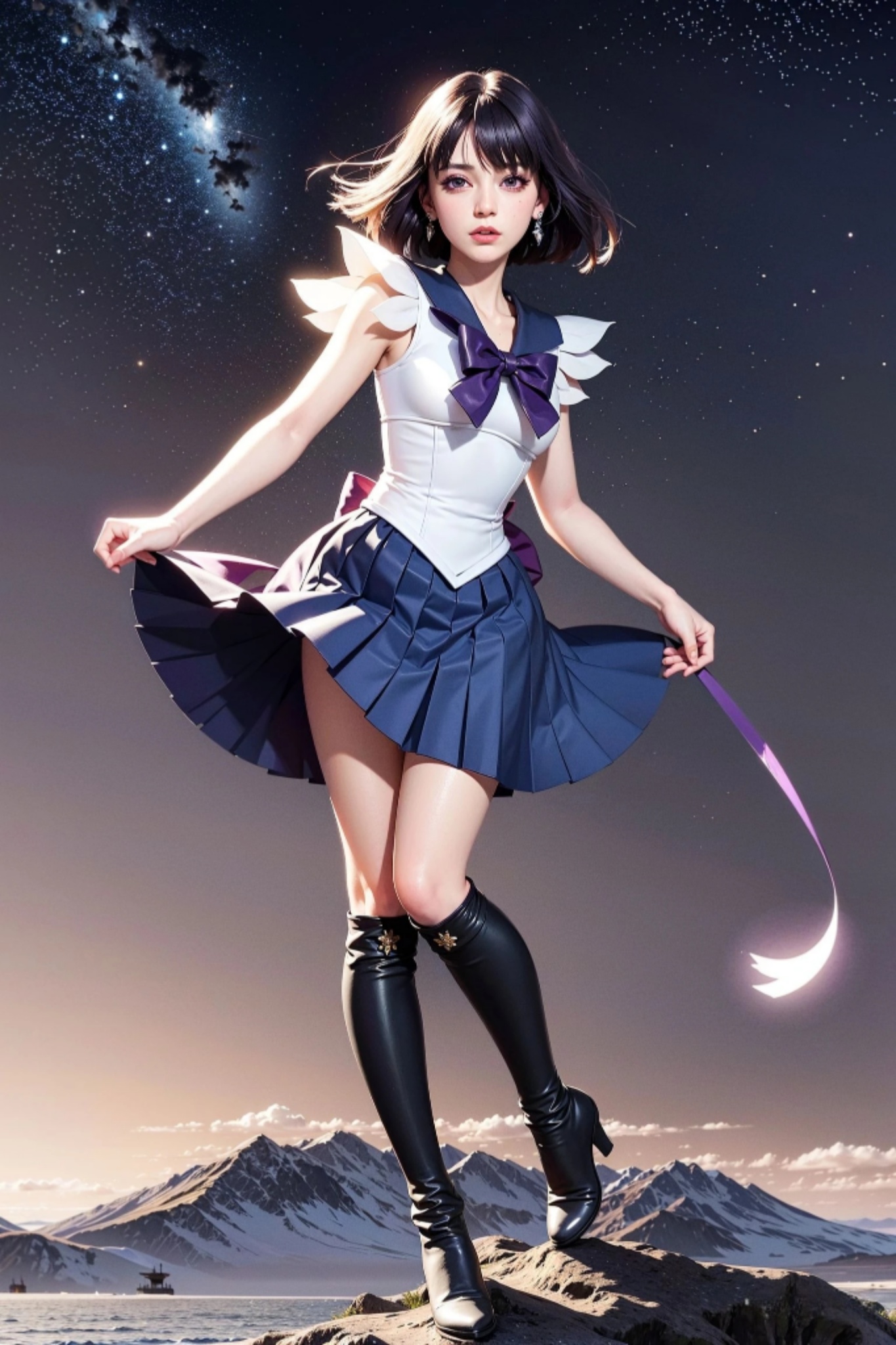 ai绘画,《美少女战士》土萌萤