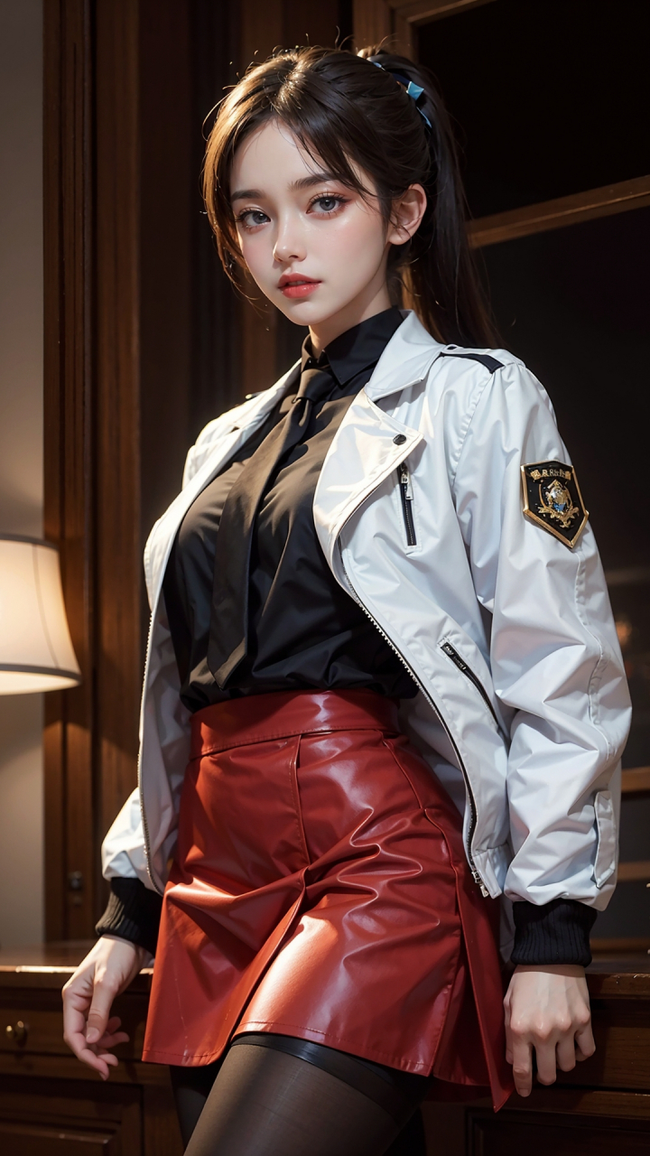 黑衣女神降临!97身穿皮衣,一头黑发,神秘又性感,让人无法移开视线.