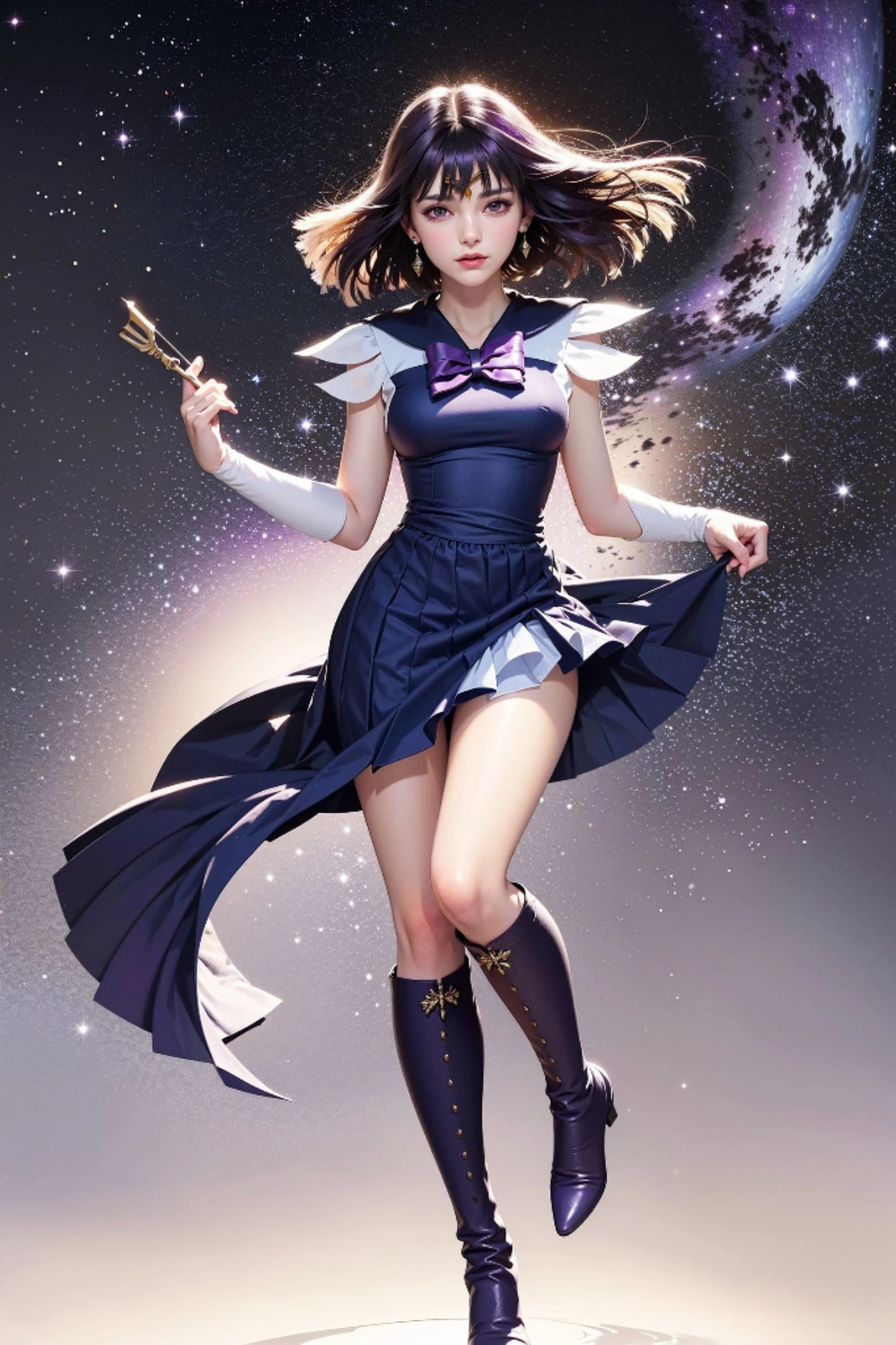 ai绘画,《美少女战士》土萌萤