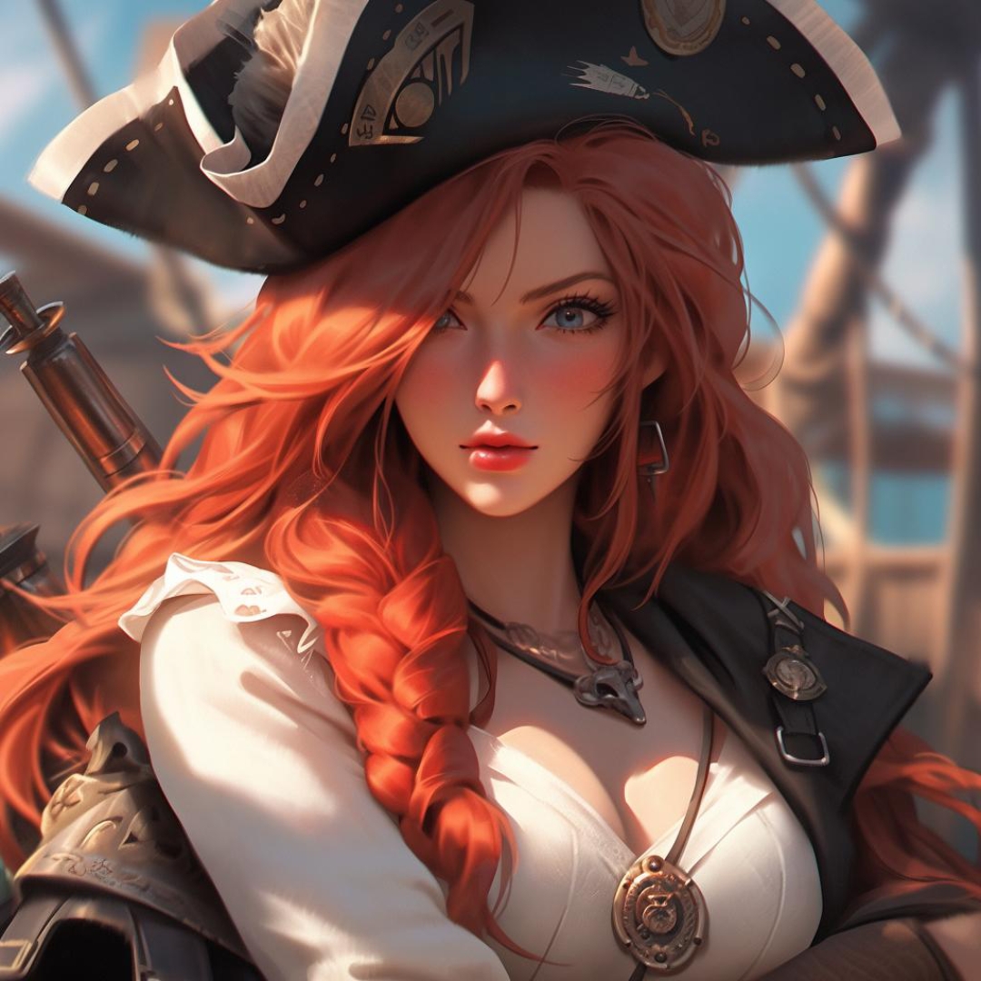 这位女海盗的形象真是酷到没朋友!