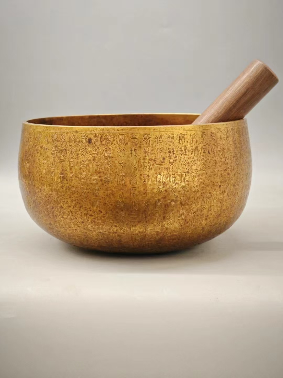 佛教钵体铜钵铜钵/铜椀大佛小钵和尚敲的铜钵叫什么铜钵文物沿街持钵