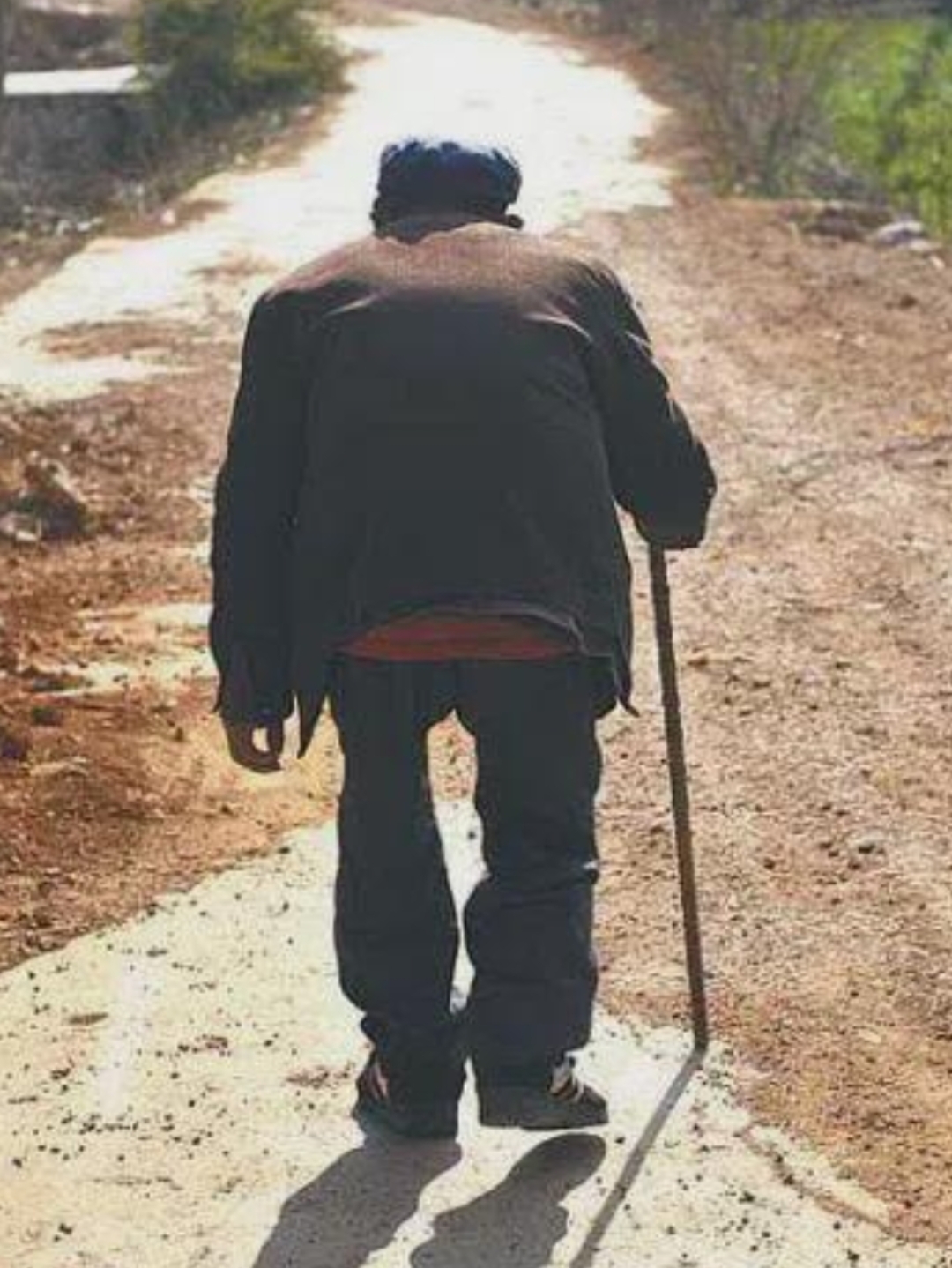 孤独的老人农村老人老人孤独背景高清图老人落魄孤独的白发老人图片家