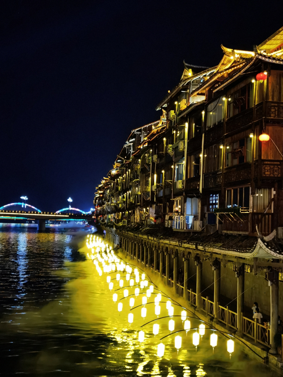 湖南芷江夜景图片高清图片