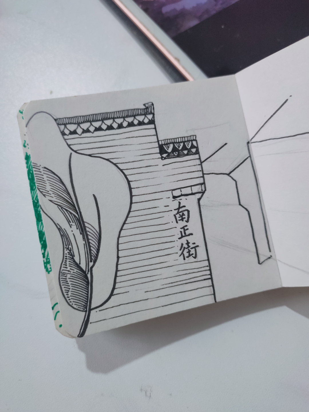 南正街的街头,随手一画,便是一段故事