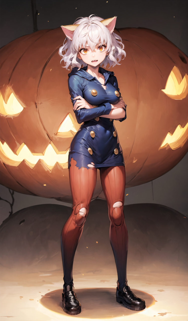 全职猎人,猫女尼飞比特,王的忠诚护卫,实力强悍,吾有战神西索可与之