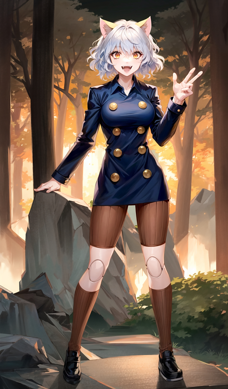 全职猎人,猫女尼飞比特,王的忠诚护卫,实力强悍,吾有战神西索可与之