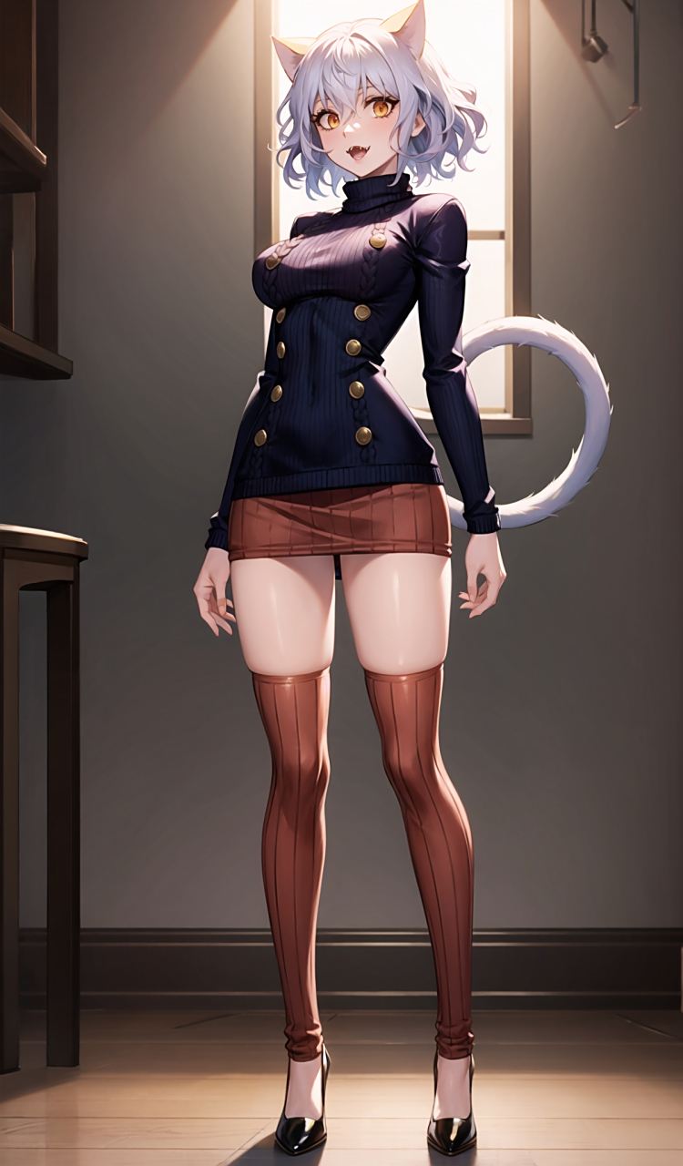 全职猎人,猫女尼飞比特,王的忠诚护卫,实力强悍,吾有战神西索可与之