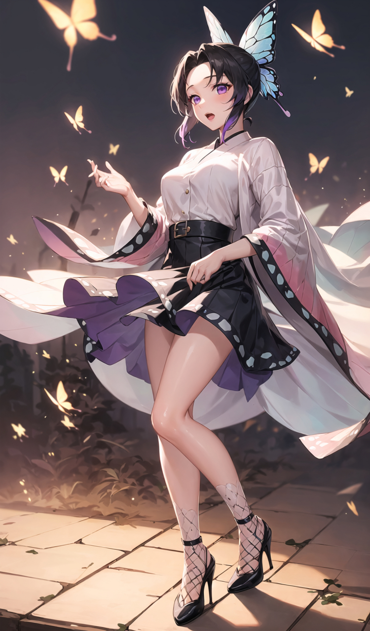 蝴蝶忍,似美丽蝴蝶般翩翩起舞.