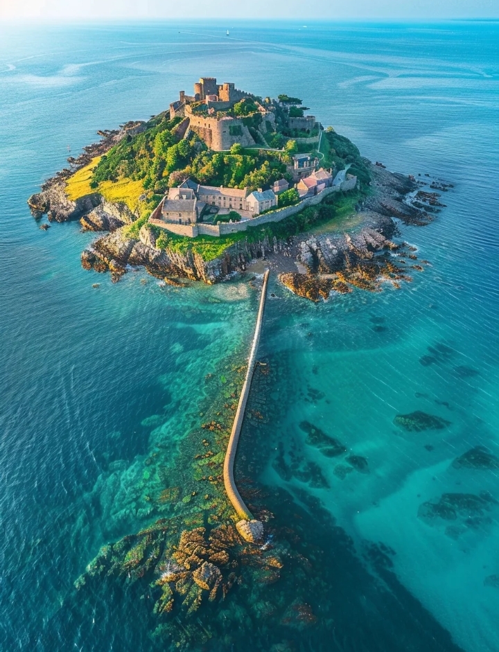 英国海上城堡景色