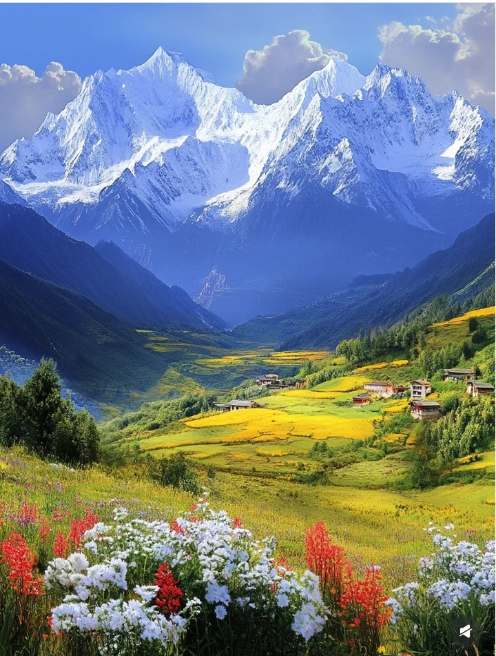 稻城亚丁旅游风光