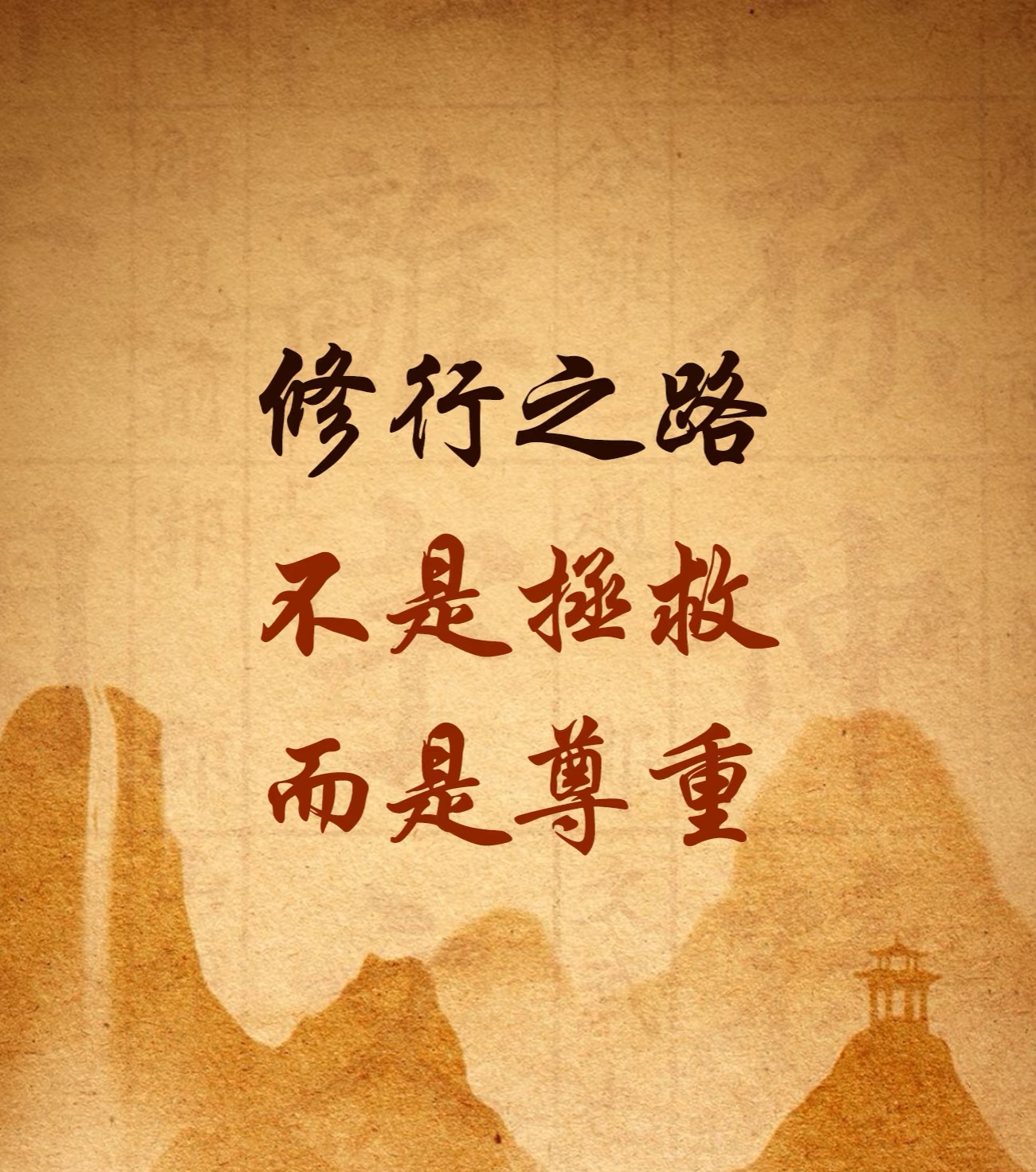 修行,修的是一颗对万事万物的尊重之心 #缘起则聚缘尽则散 #修行的