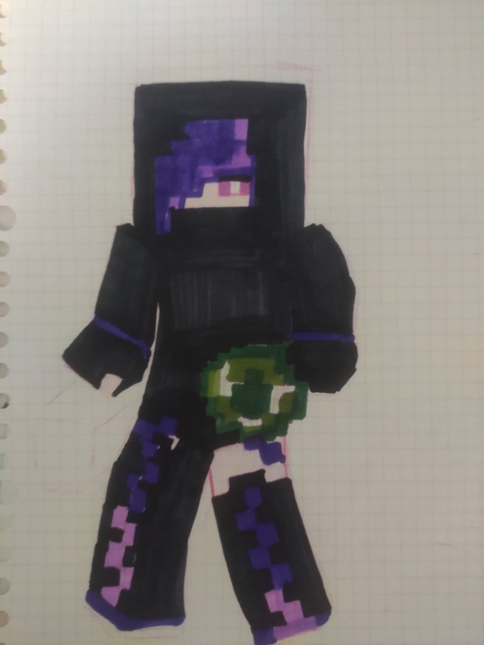 画一个末影女王,画的不好,:不喜勿喷