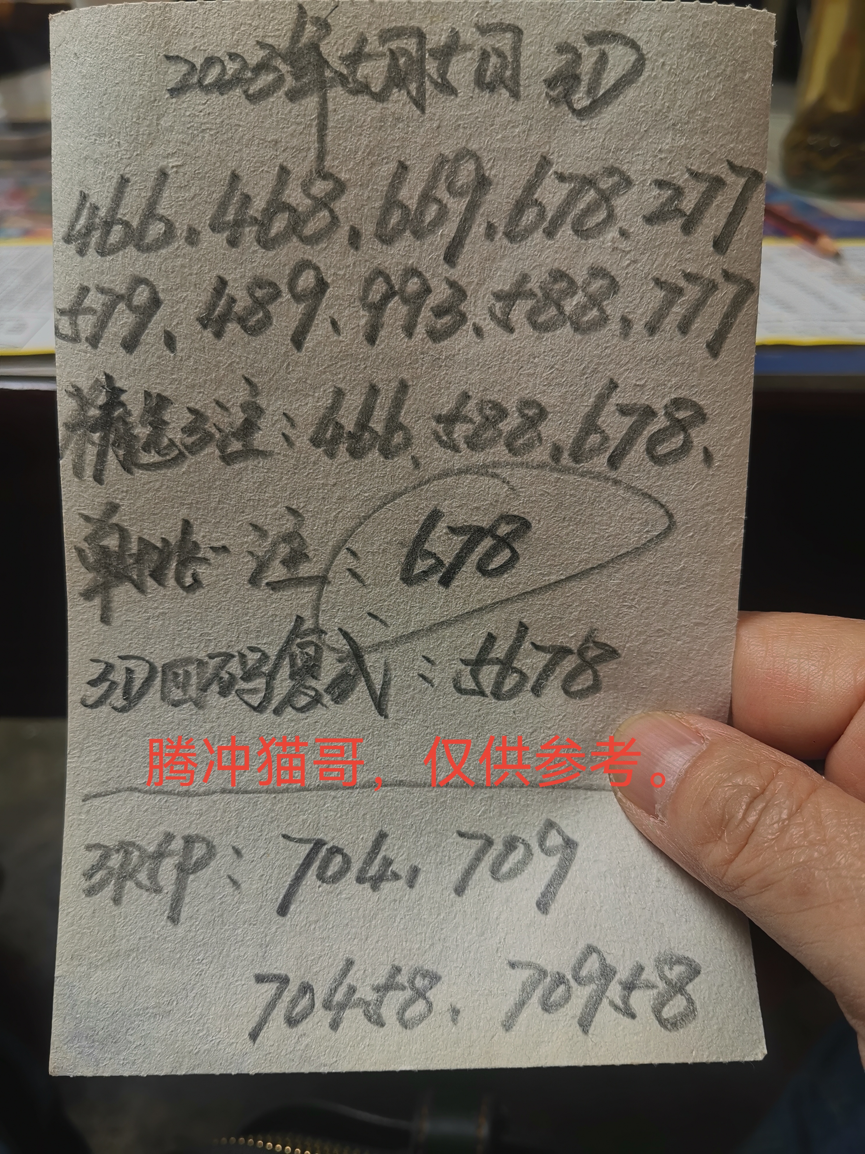 单挑一注678.排骨704,709,70458,70958.仅供参考.