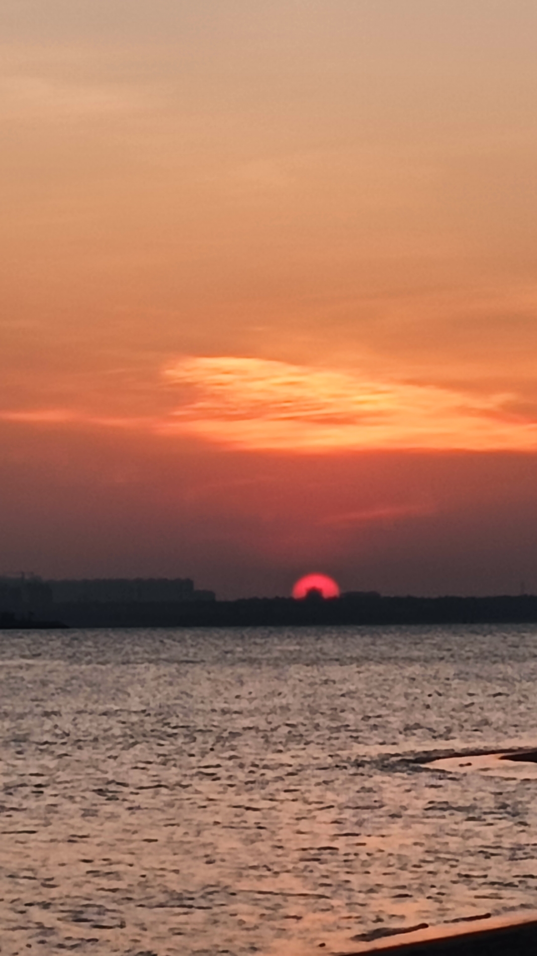 今日的海上日出