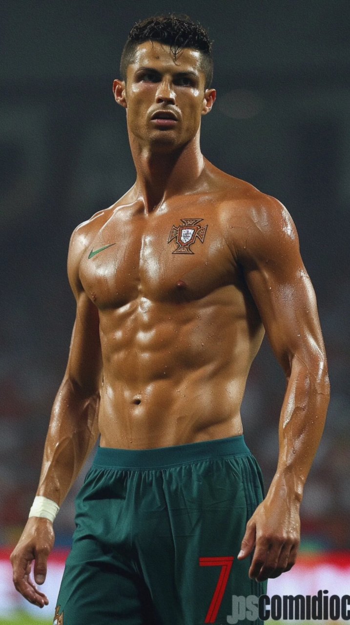 c罗自律,身材一流,我啥国足一点肌肉没有?没请健身教练吗?#c罗