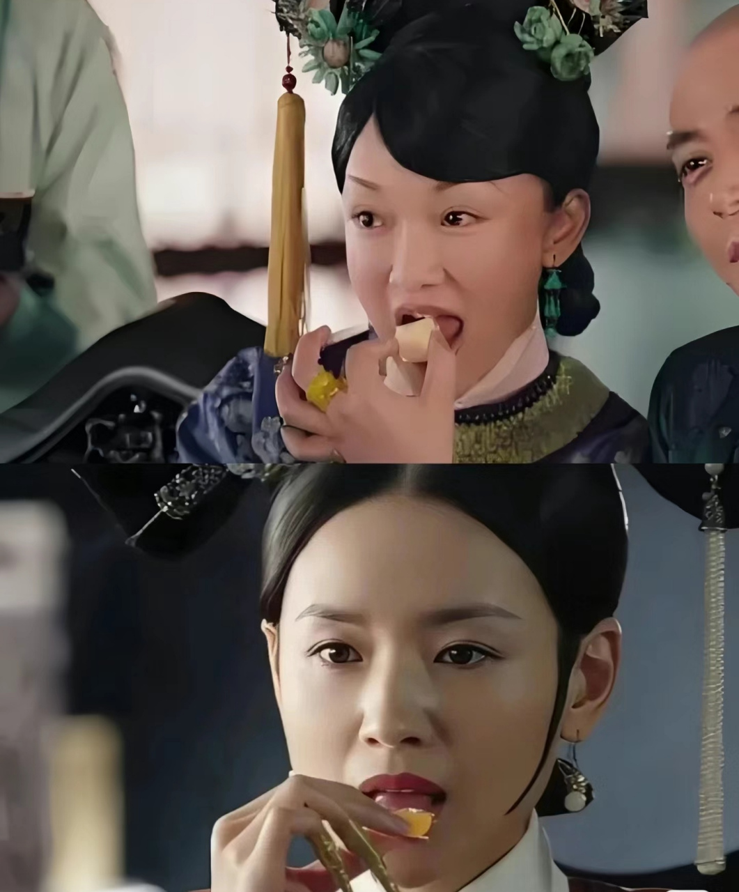 《如懿传重温》最后这一张,对比起来,董洁的手真的好好看,纤细修长,又