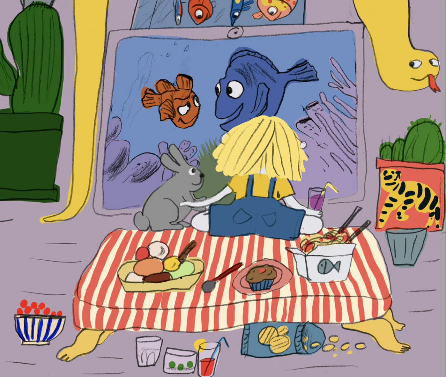 挪威插画师mari kanstad johnson绘画作品欣赏 #绘画# #绘画欣赏