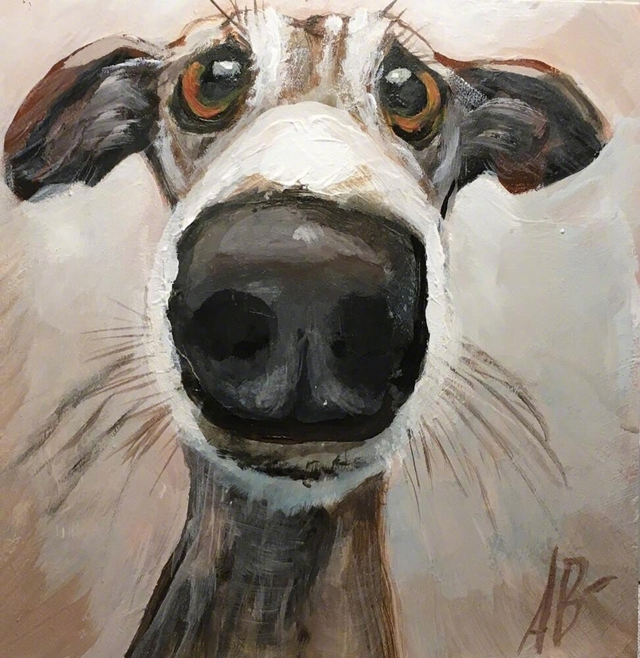 画家 annette balesteri 笔下栩栩如生的狗狗 #绘画# #绘画欣赏