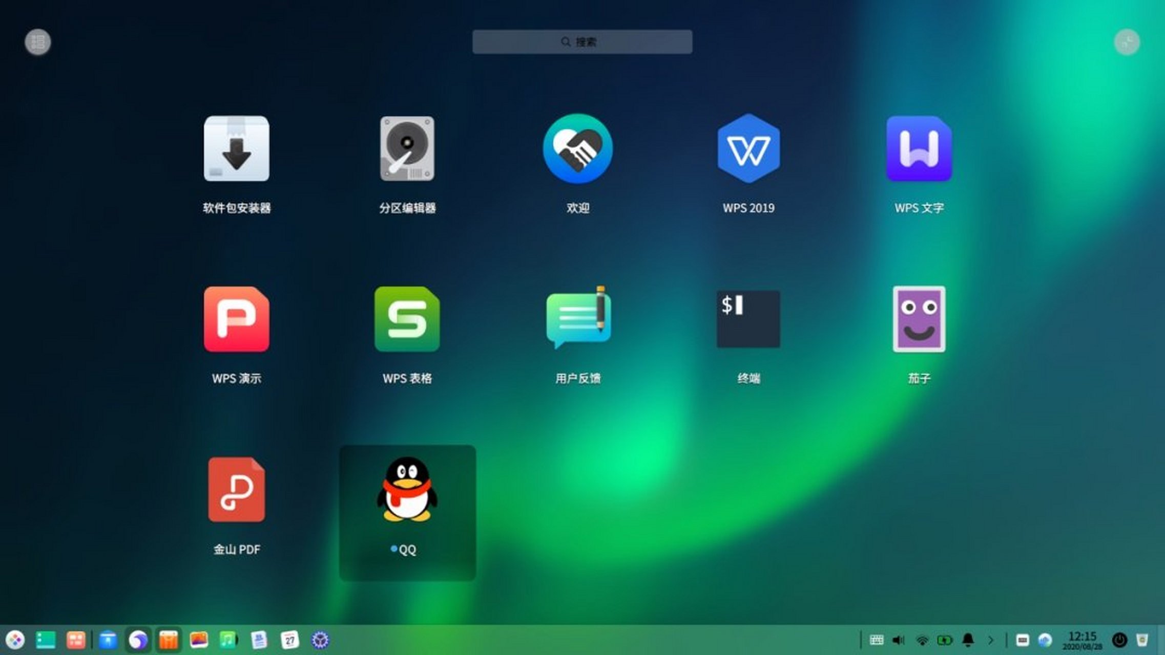 统信桌面操作系统 v20 个人版(1010)正式发布,提供全新设计的启动器