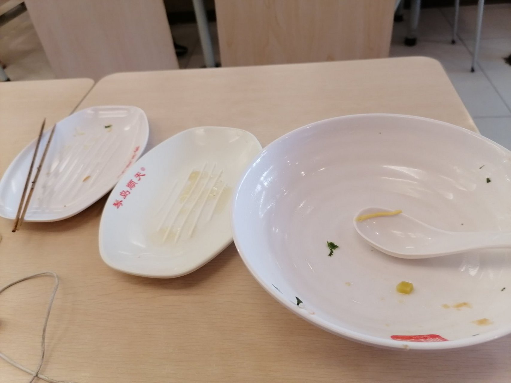 我的光盘行动,看我的吃剩的餐具干净吗!