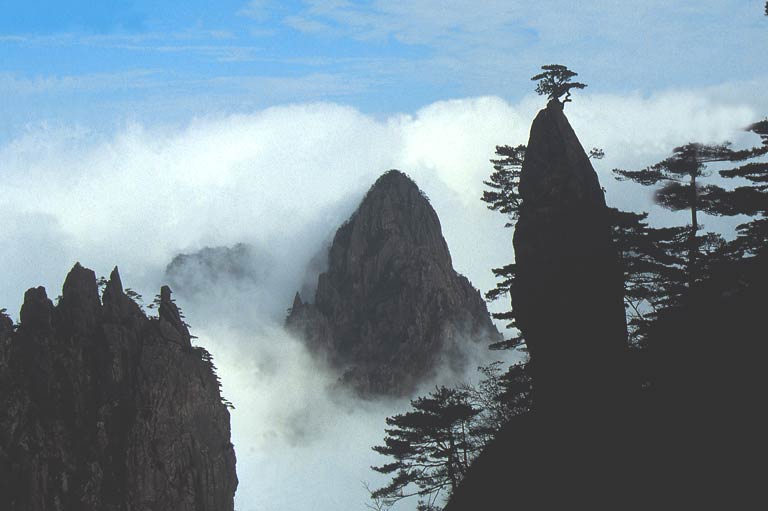 世界十大奇石 之七:妙笔生花石 中国黄山妙笔生花石,是黄山著名的景点