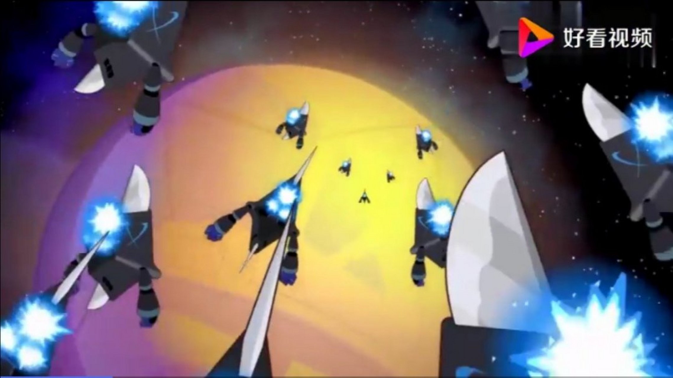 刀疤星球战舰进入星星球