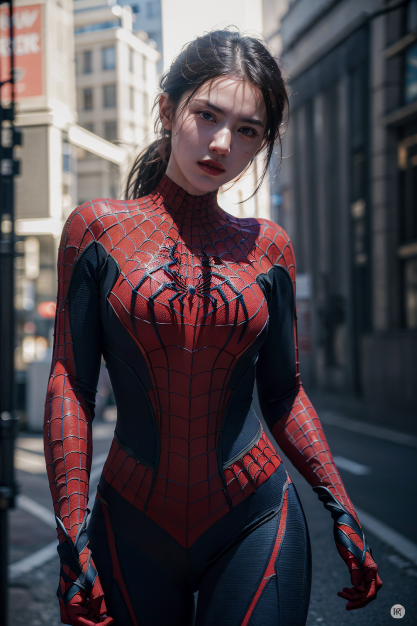 彼得女帕克蜘蛛来猎捕罪犯!#ai绘画# #蜘蛛侠# #cos