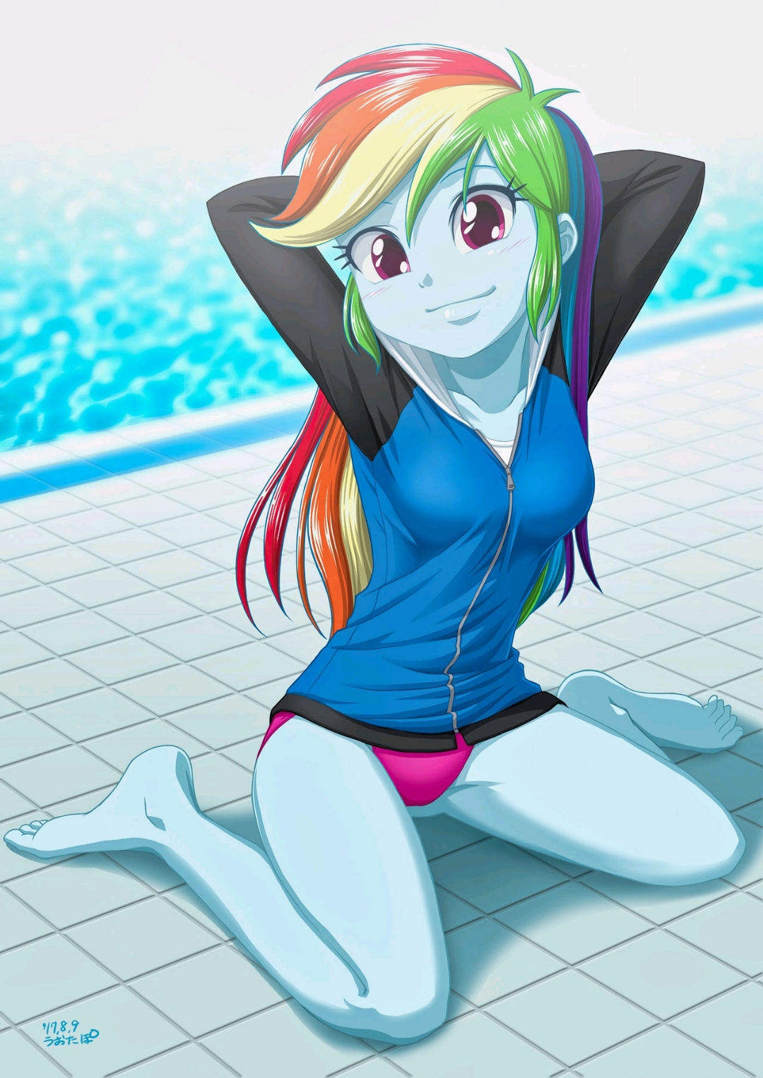 小马国女孩泳装