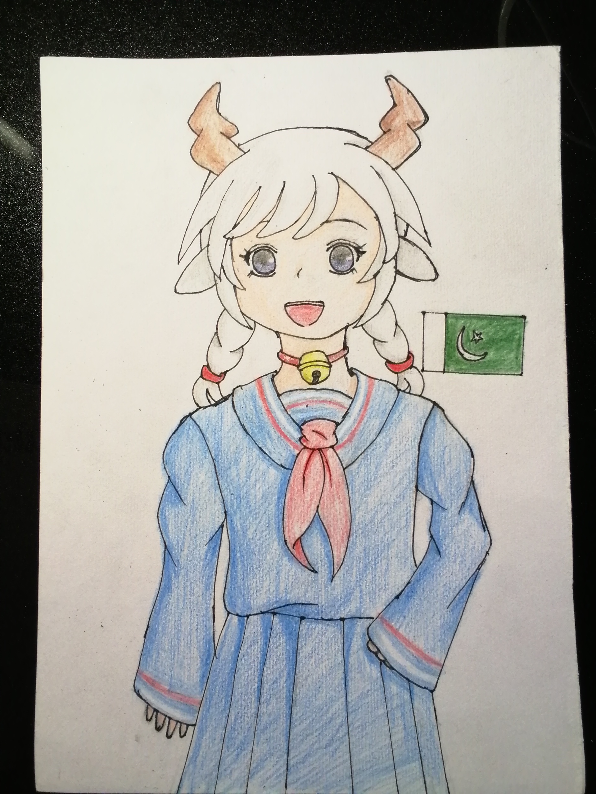 自绘巴巴羊拟人(渣图,比例也不对)