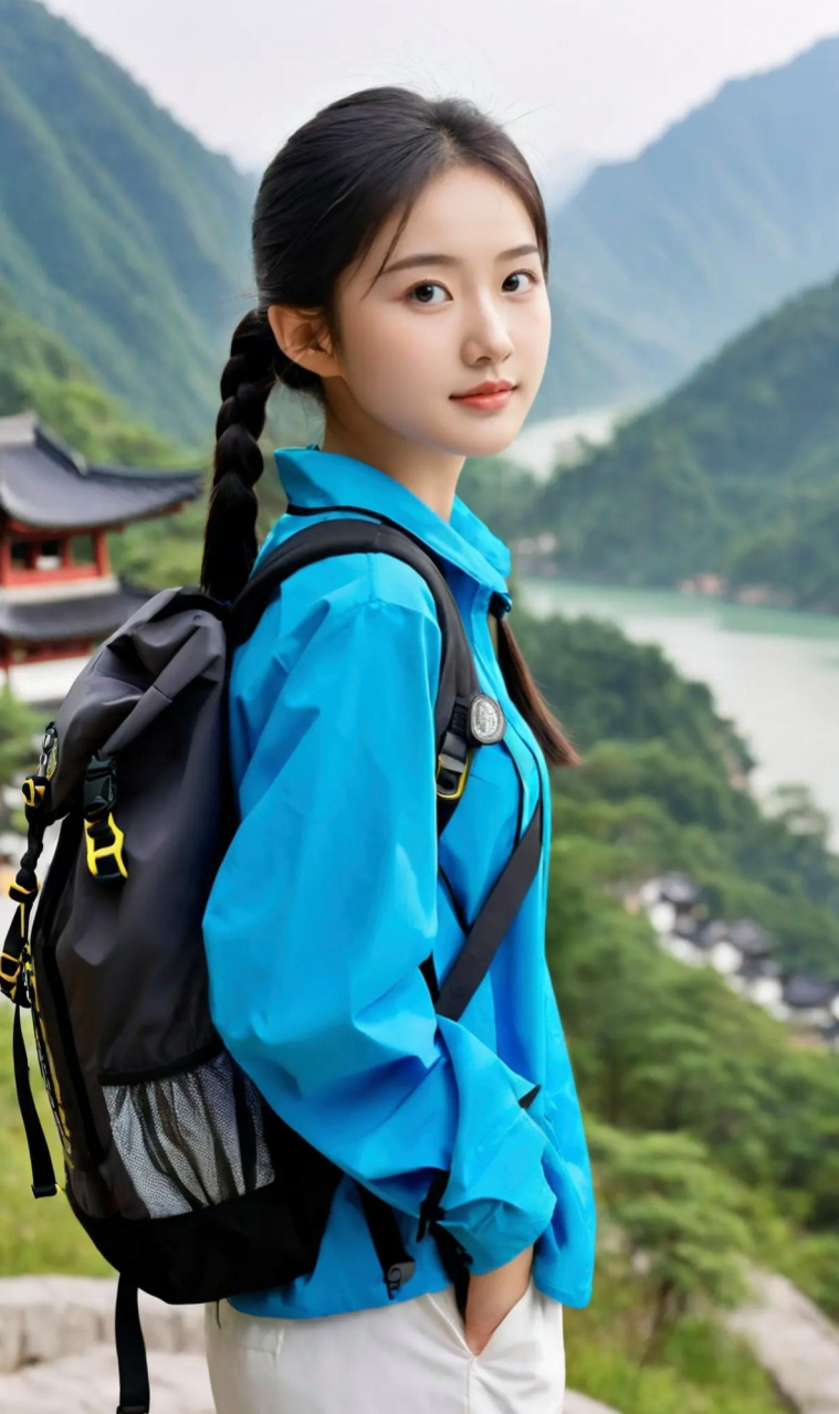走出来的少女,清新脱俗,洋溢着青春的气息.