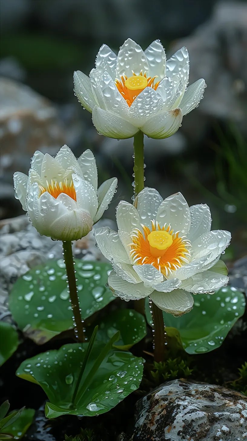 雨露润泽,莲花盛开,清新脱俗,美不胜收.