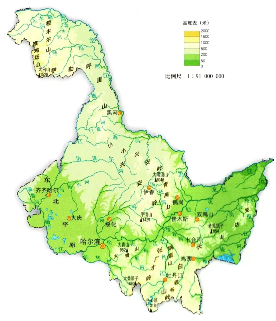 双鸭山市地理位置图片