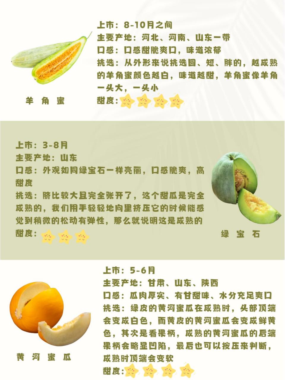 12种常见瓜的口感及挑选.