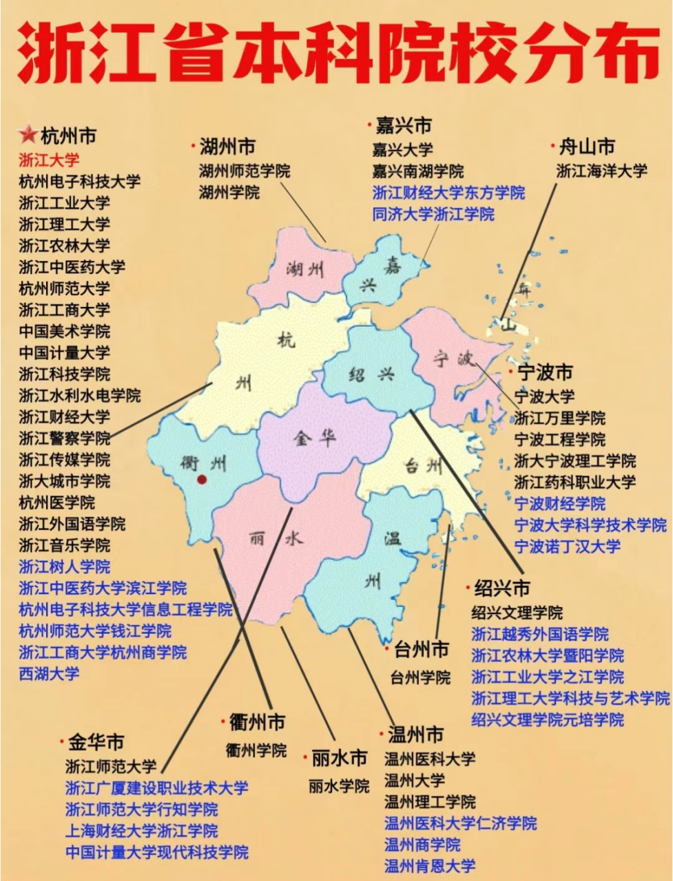 浙江地级市地图图片