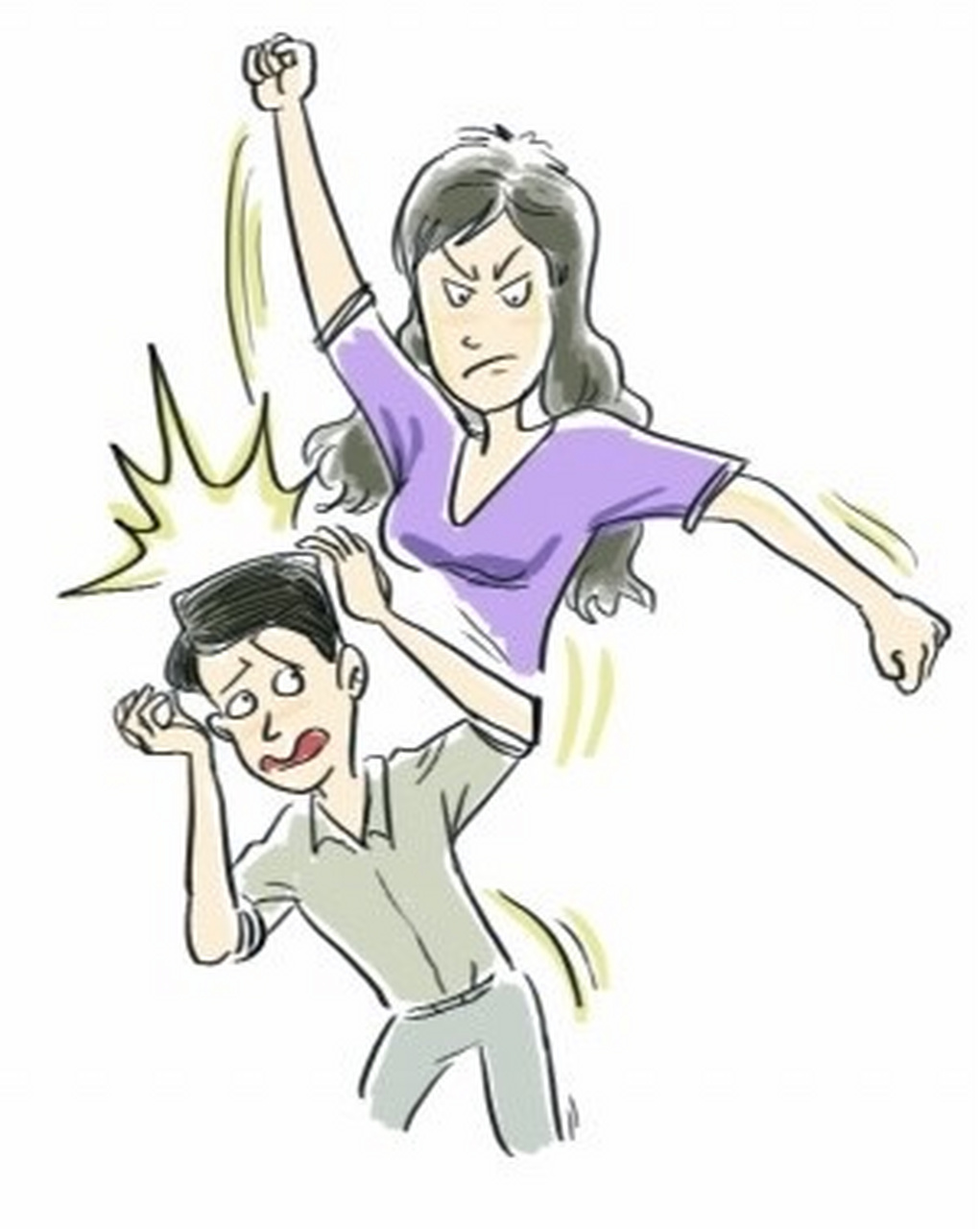 一男子跟老婆生气,摔门而走,住进了一家宾馆.