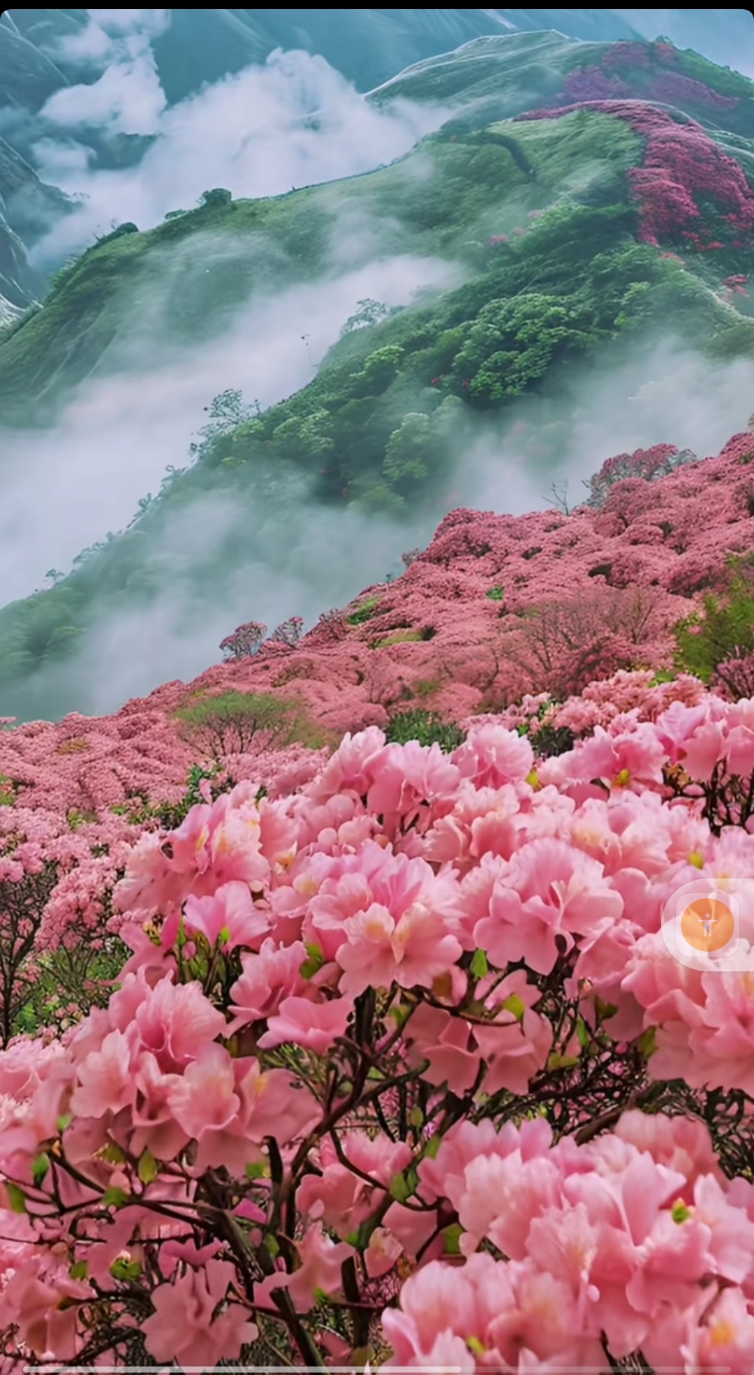 杜鹃花盛开在眼前