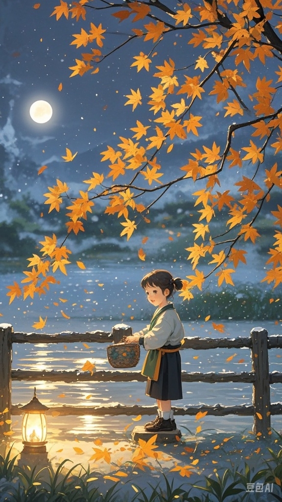 叶绍翁·夜书所见 萧萧梧叶送寒声,江上秋风动客情