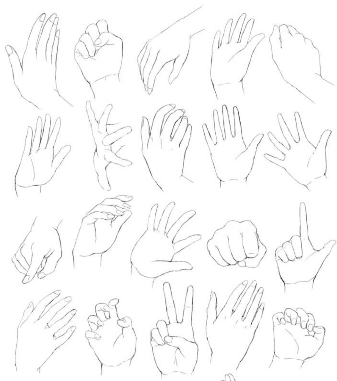手的画法 各种各样的手,想怎么画就怎么画[比心][比心][比心]