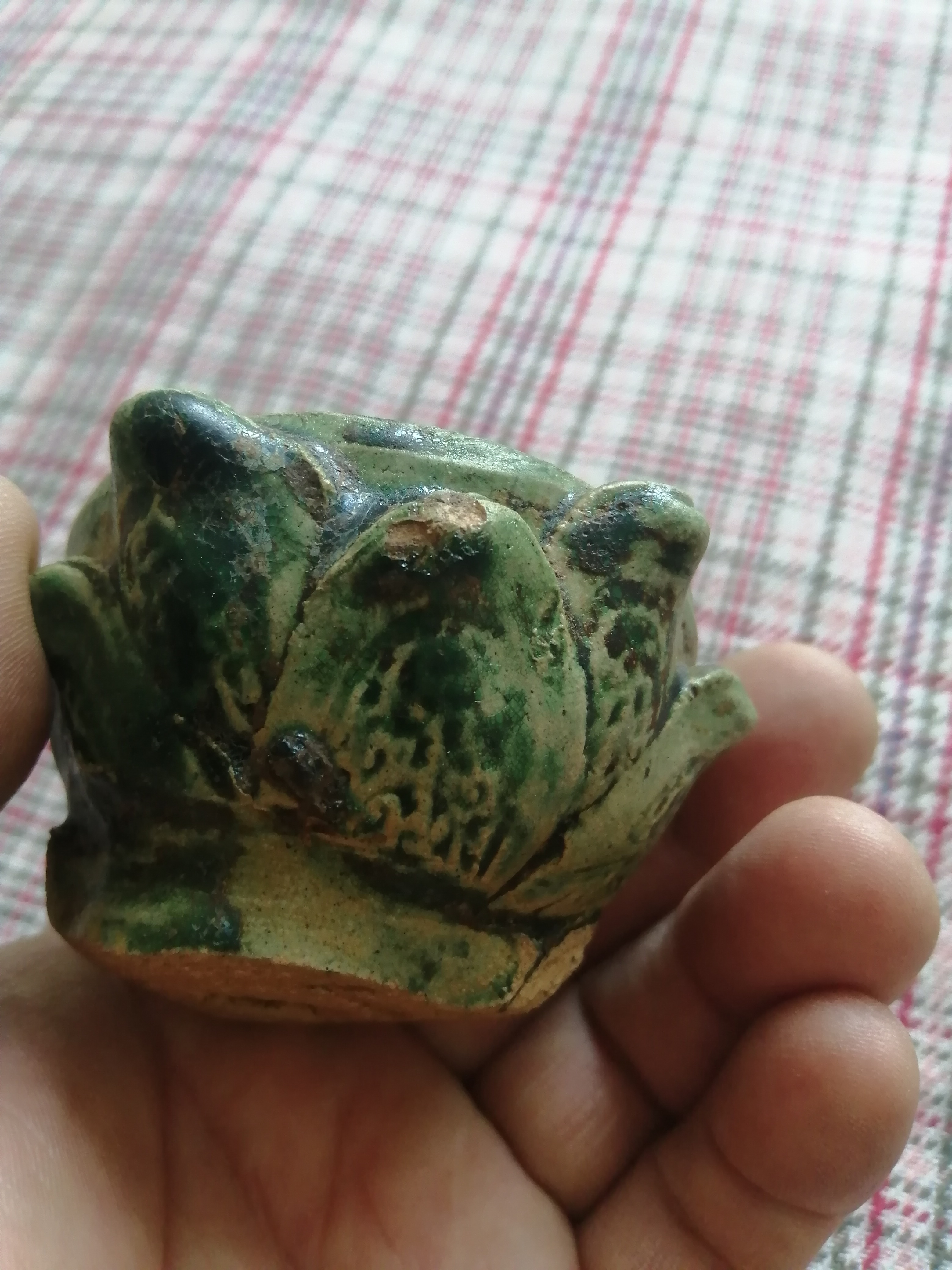 金代三彩单色釉莲花香炉