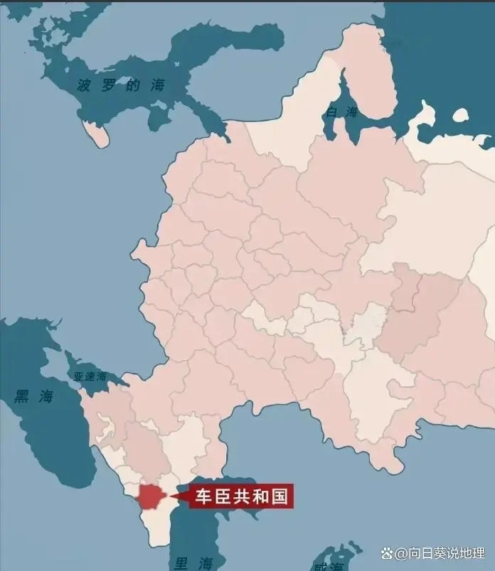 车臣在俄罗斯的位置