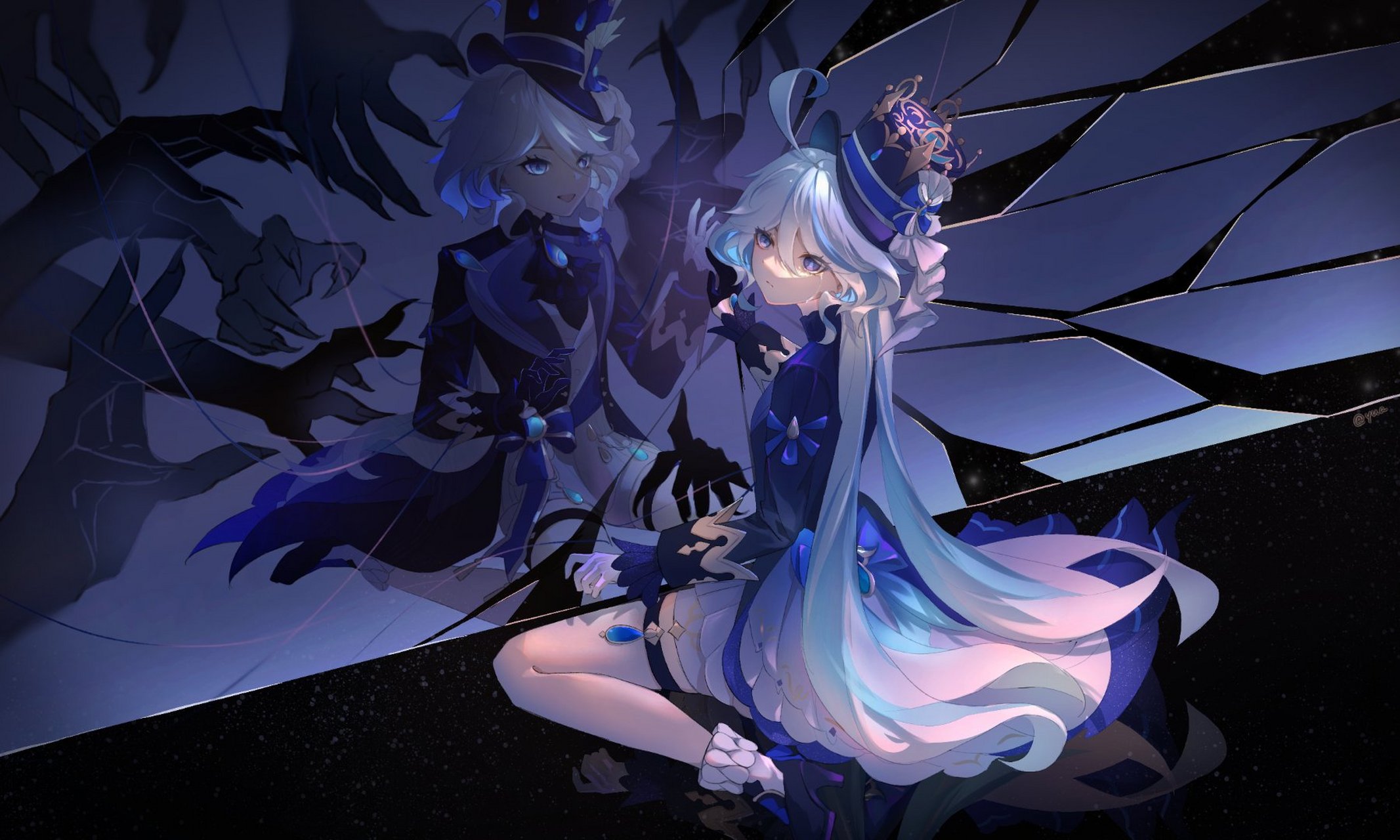 双重人格#原神#  米游社画师:yuauaua