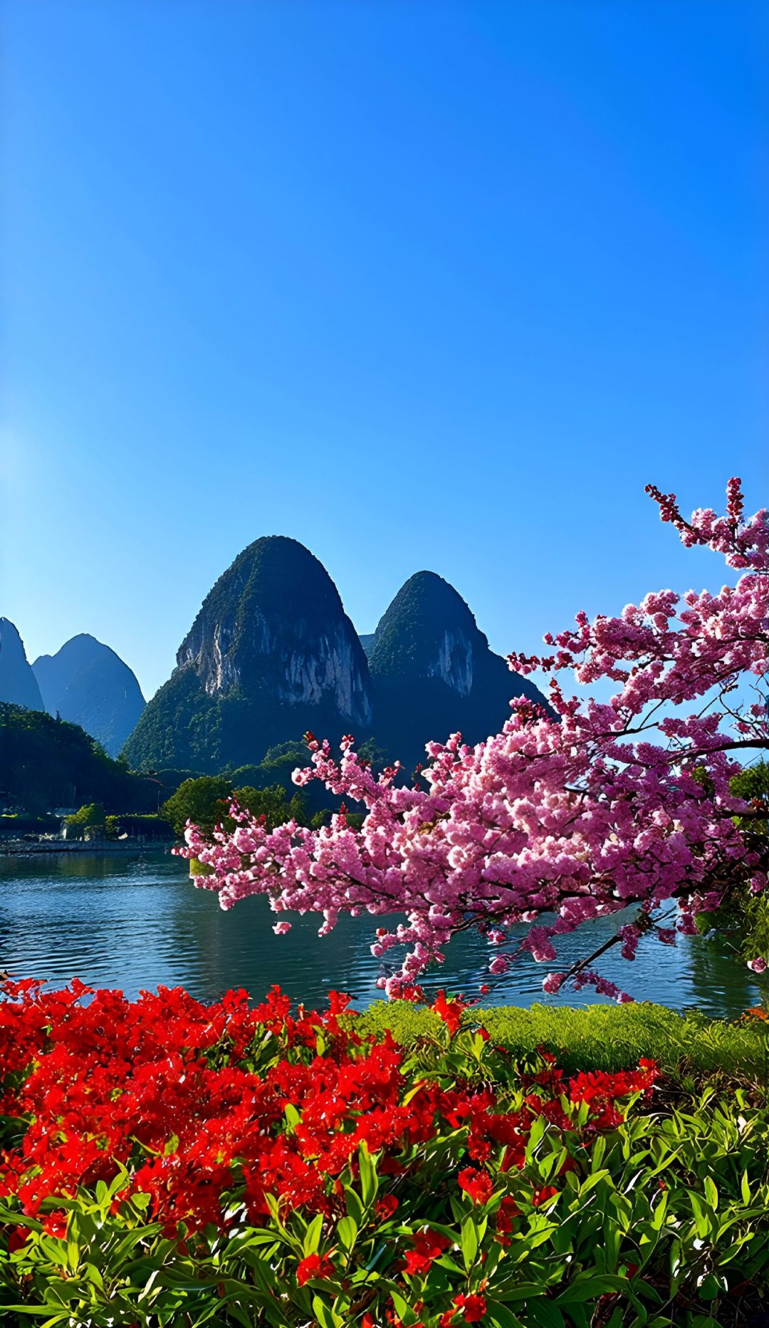 #桂林山水牛大自然美景图片大自然山水图片风景图片