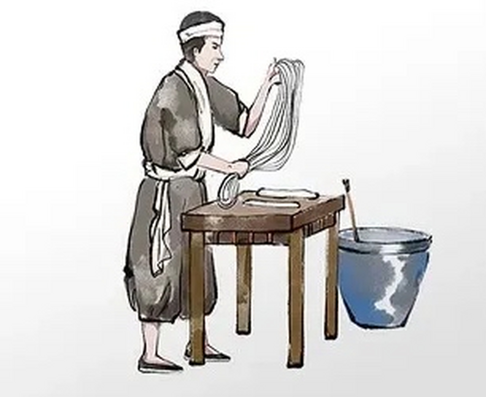 宋太祖赵匡胤有一个御用厨师叫王保久,面条手艺天下一绝.